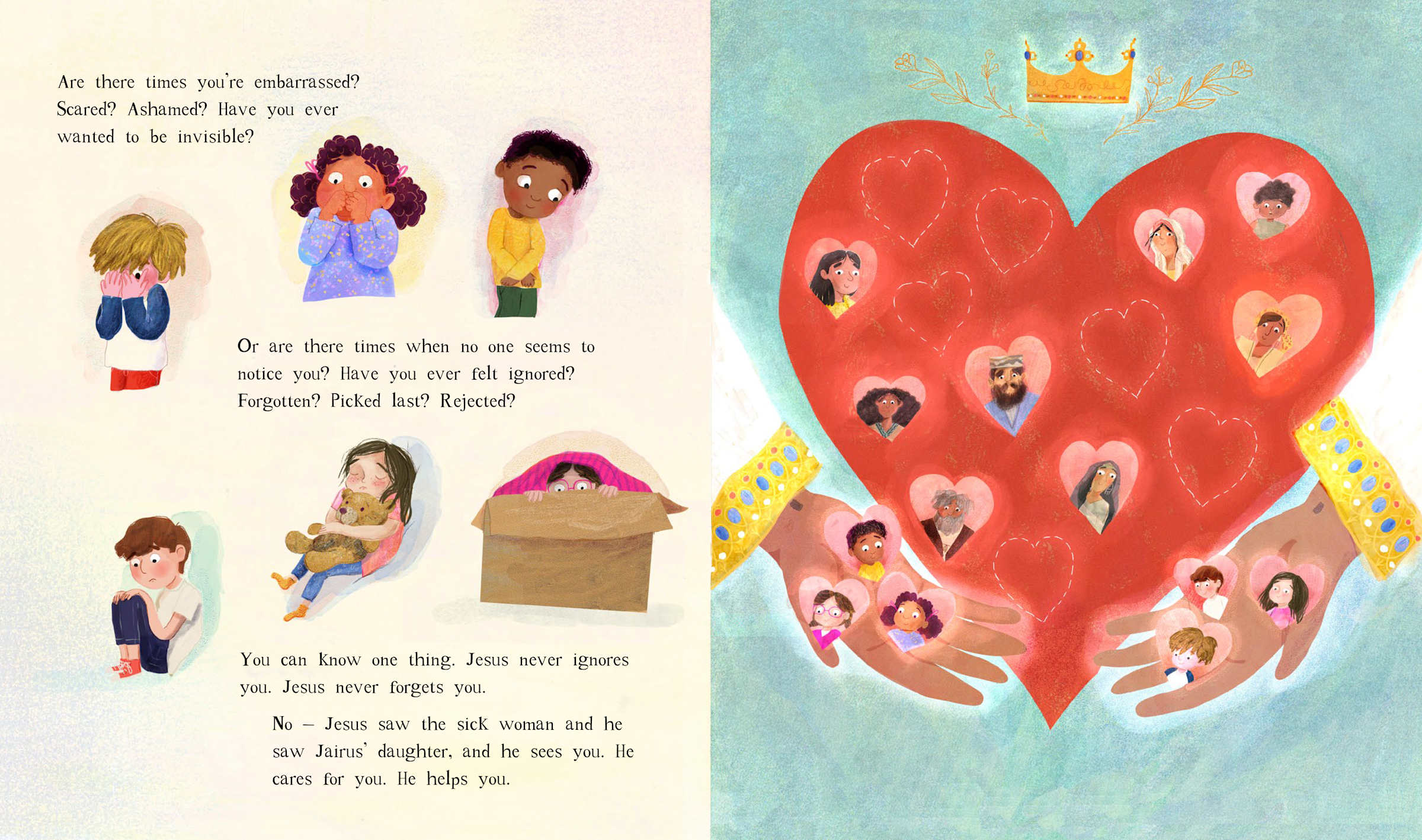 The King Who Cares for You: A True Story about Jesus, Jairus's Daughter, and the Woman No One Noticed (Tales That Tell the Truth Series)