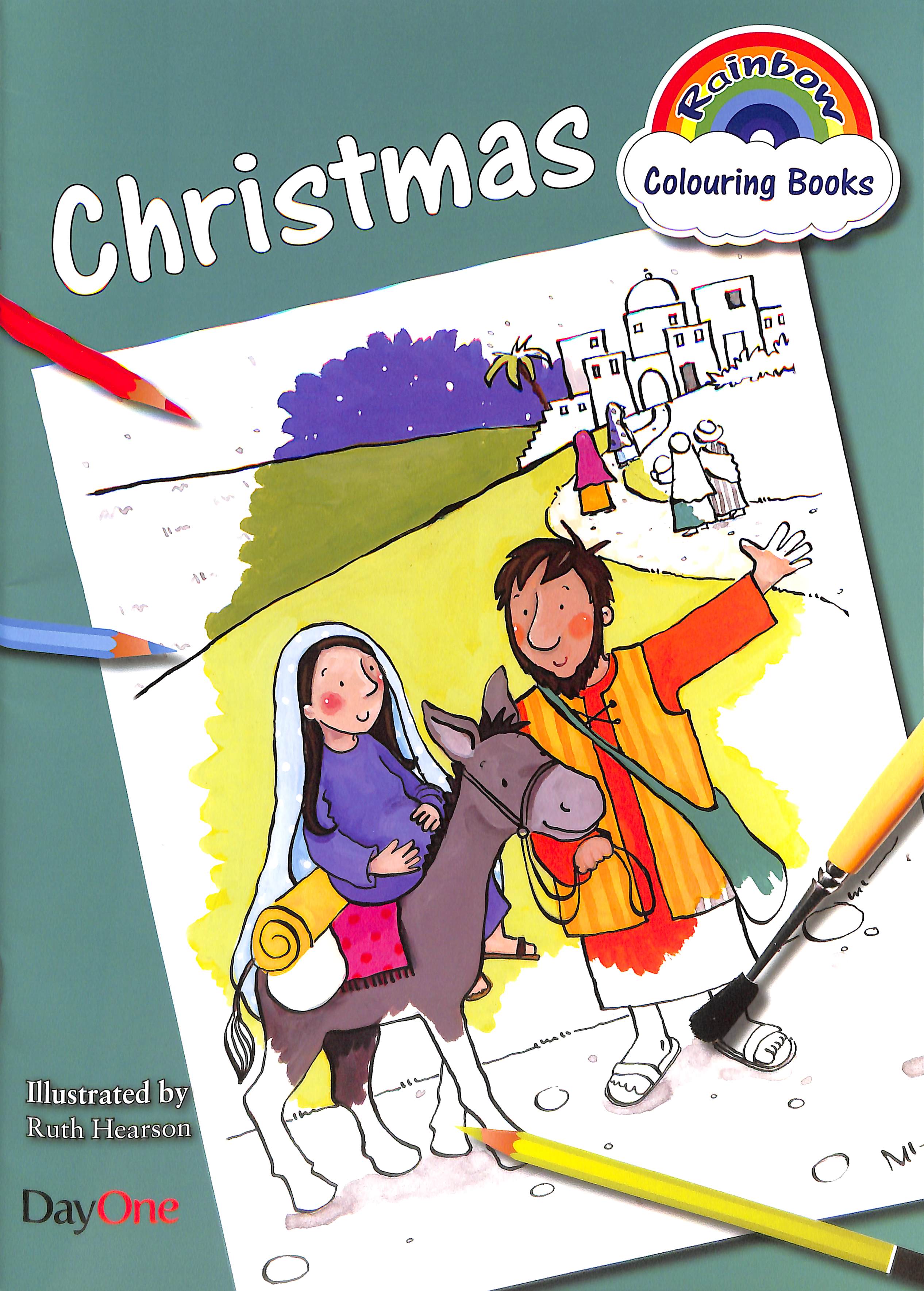 Rainbow Colouring Book: Christmas