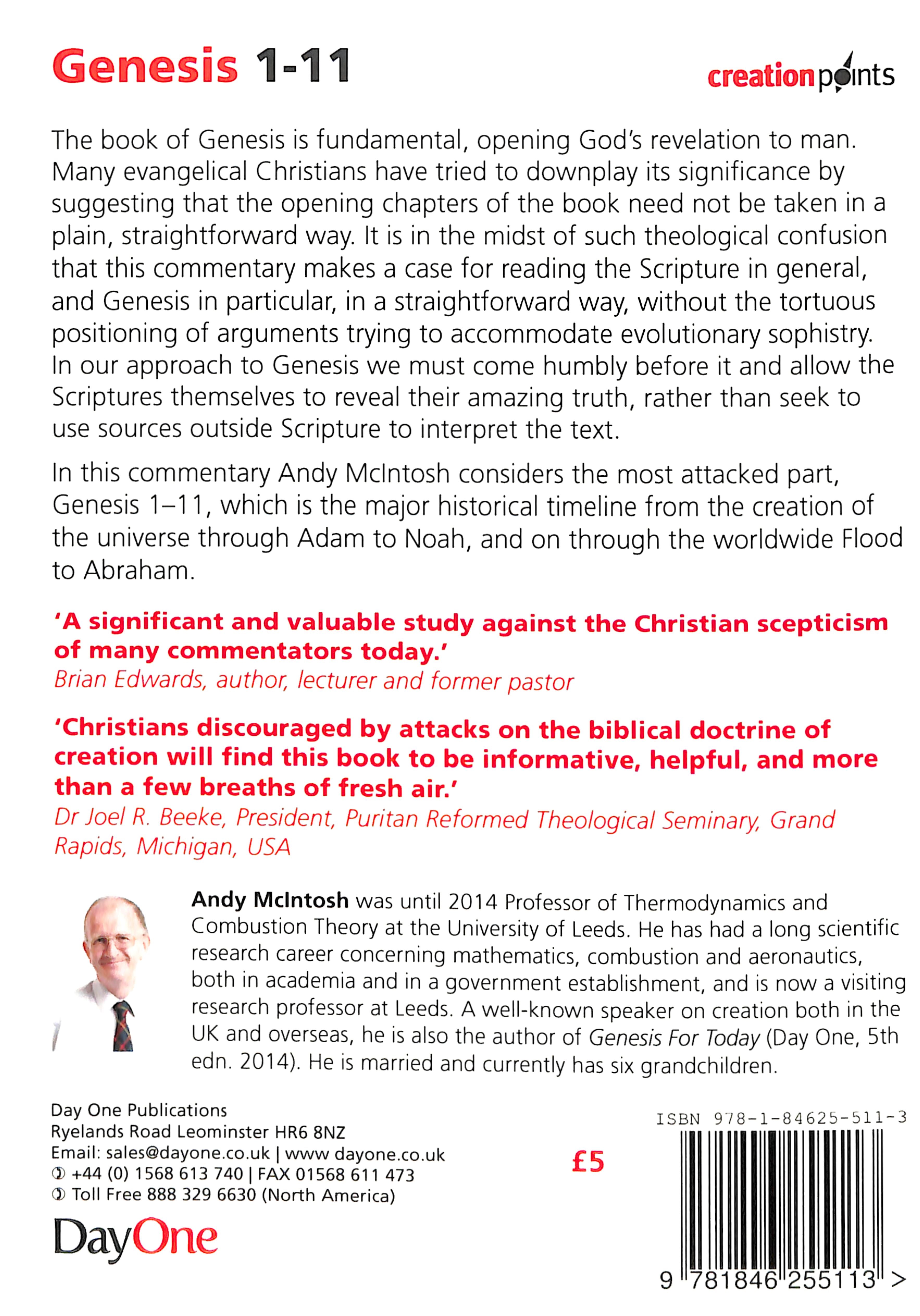 Genesis 1-11 - a Verse By Verse Commentary (Creation Points Series)
