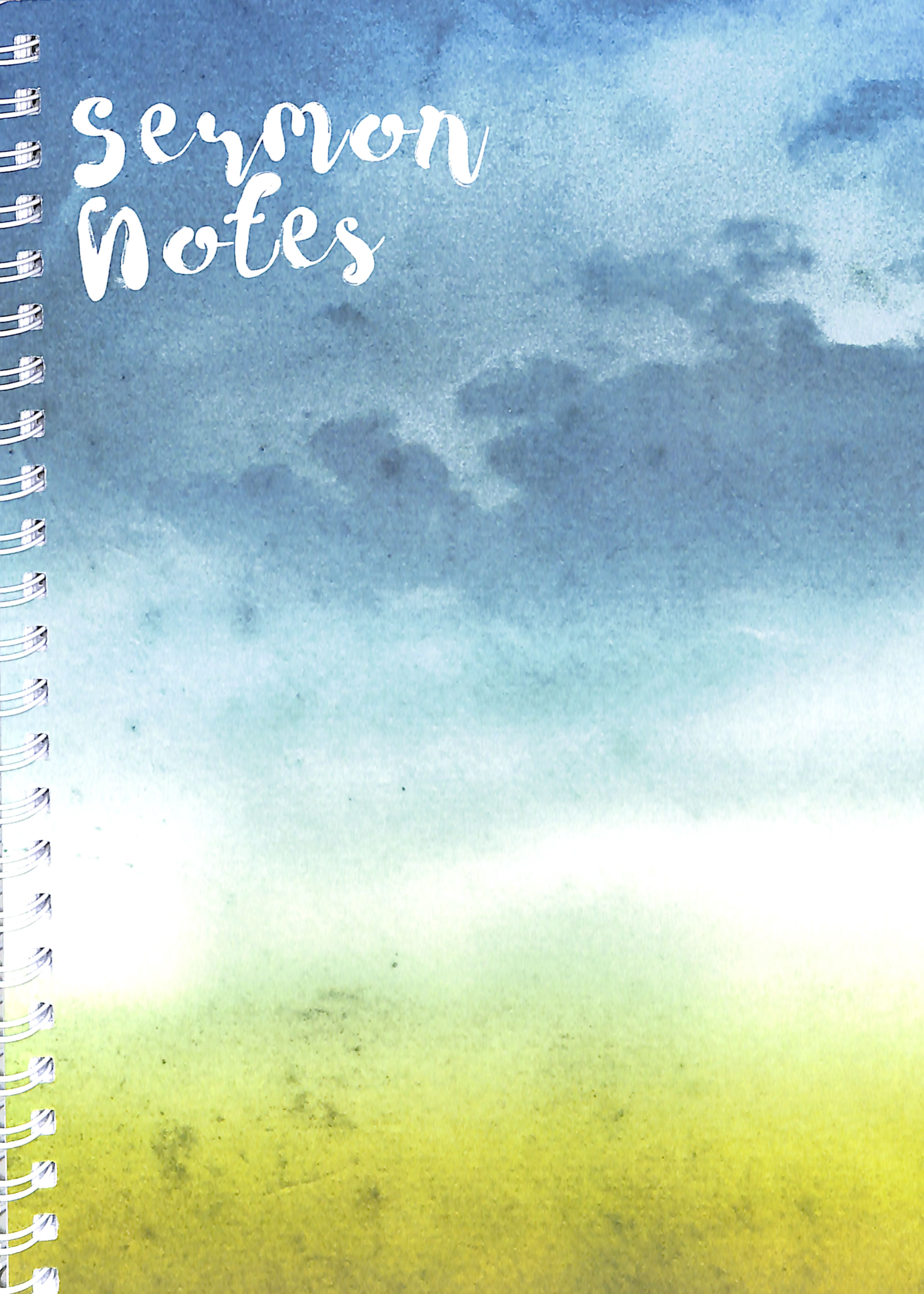 Sermon Notes: Watercolour Cover