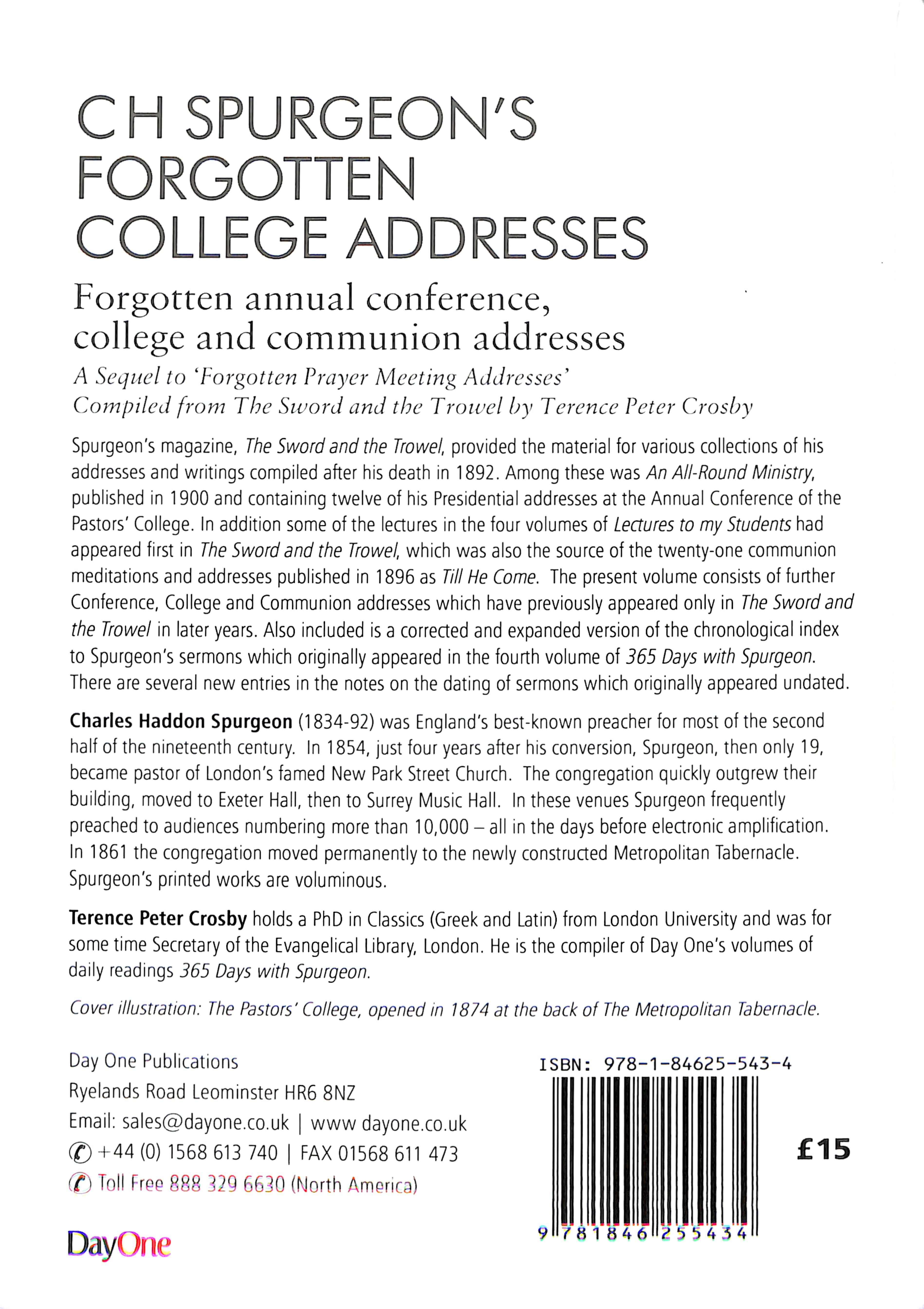 C H Spurgeon's Forgotten College Addresses (Volume 2) (Spurgeon Forgotten Treasures Series)