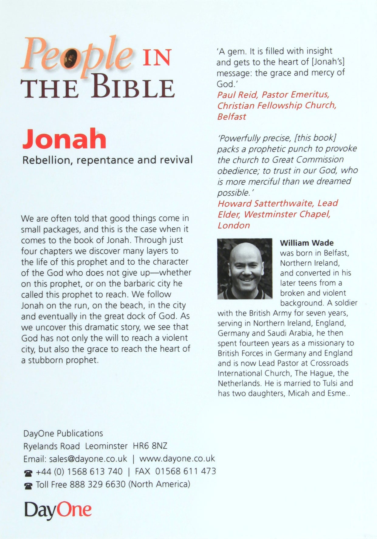 Jonah - Rebellion, Repentance and Revival (People In The Bible Series)