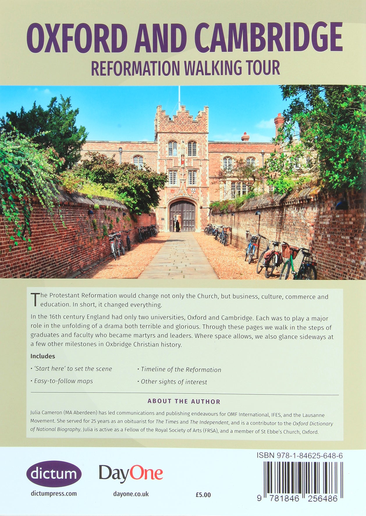Booklet Oxford and Cambridge Reformation Walking Tour