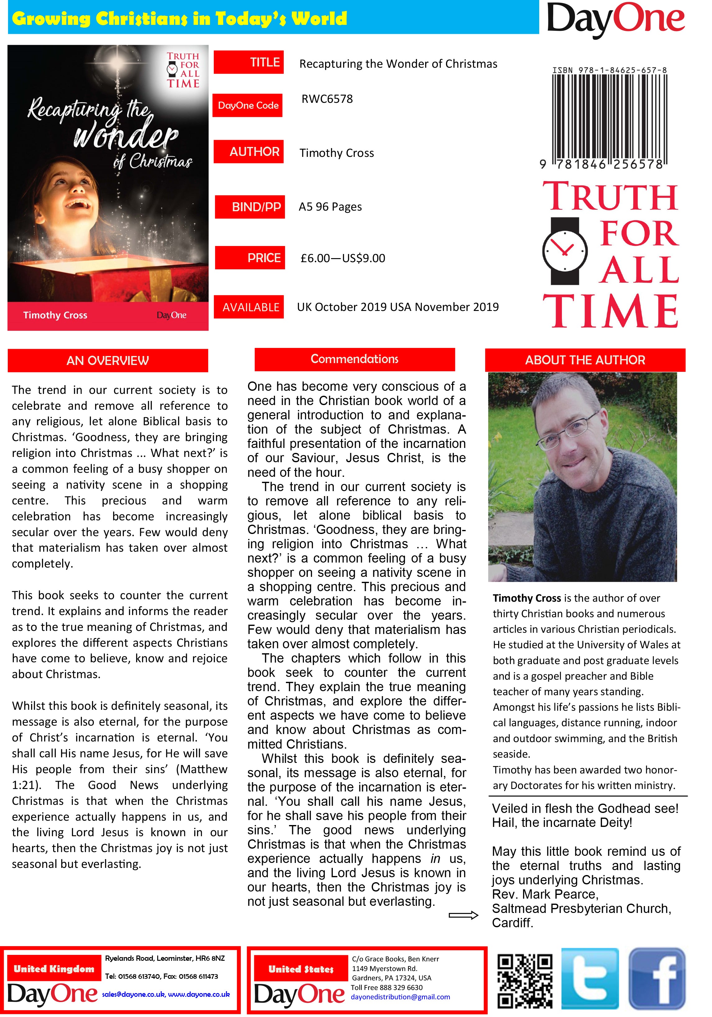 Recapturing the Wonder of Christmas (Truth For All Time (Day One) Series)