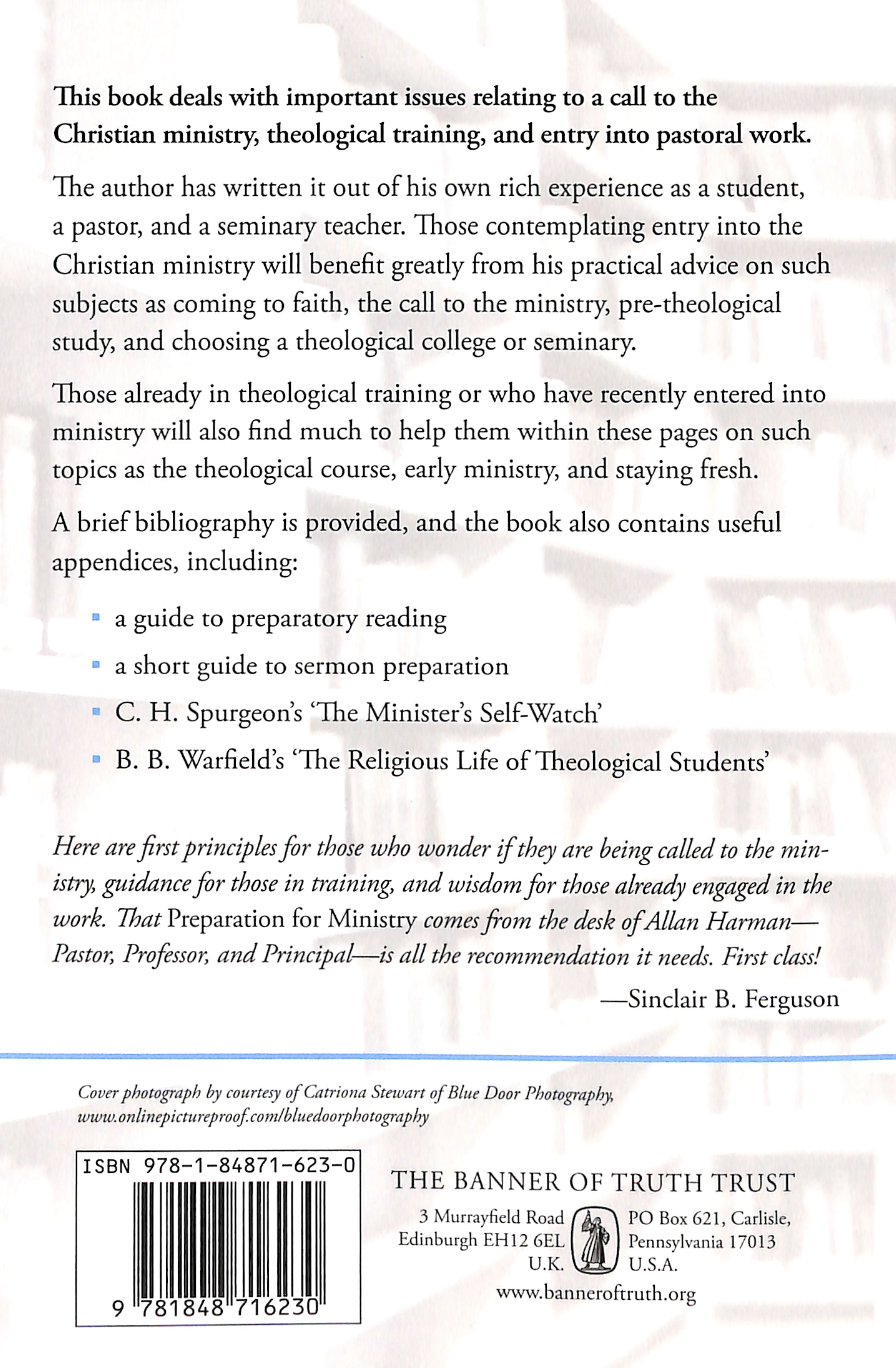 Preparation For Ministry