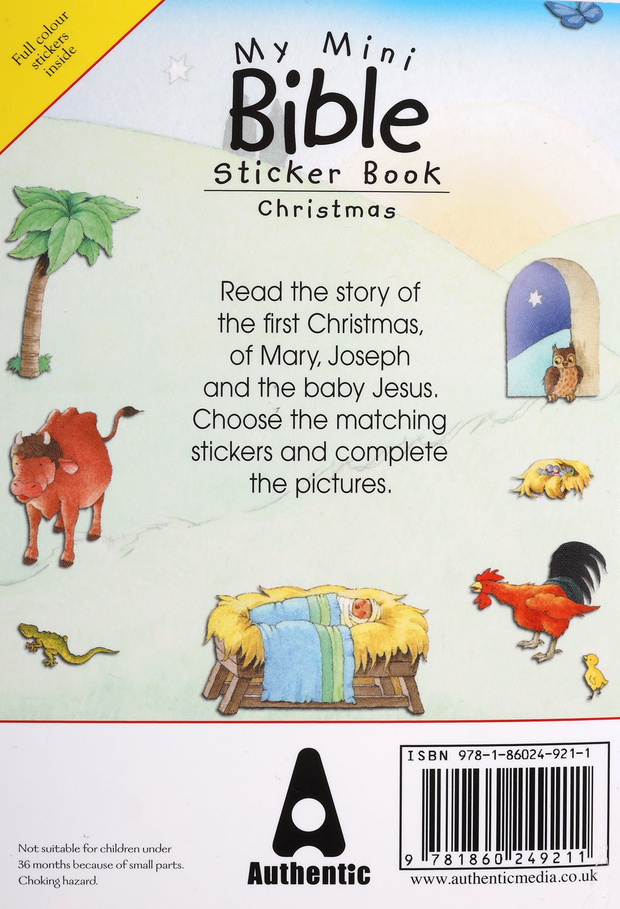My Mini Bible Sticker Book: Christmas