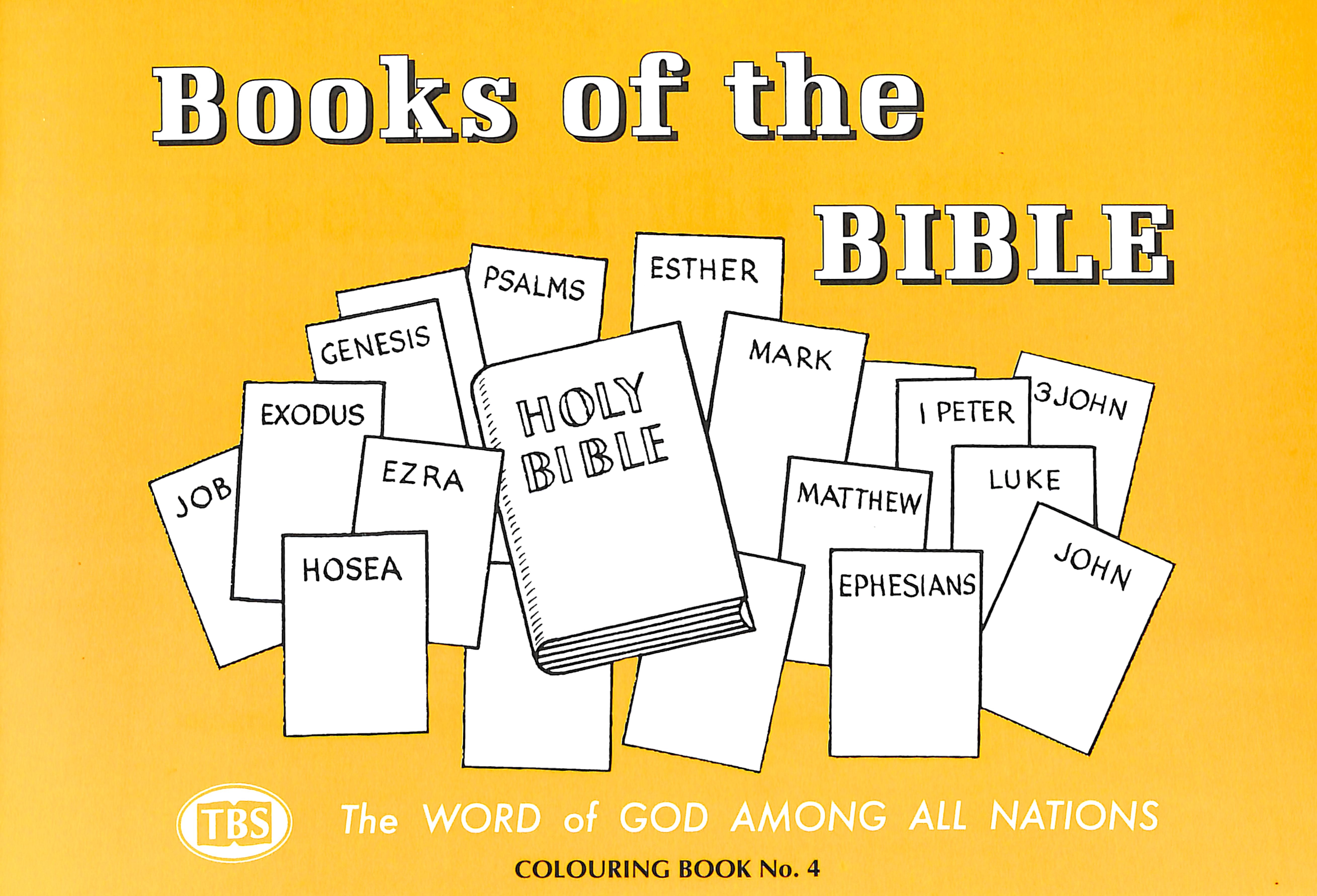 Books of the Bible Colouring Book (#04 in Outline Texts For Colouring Series)