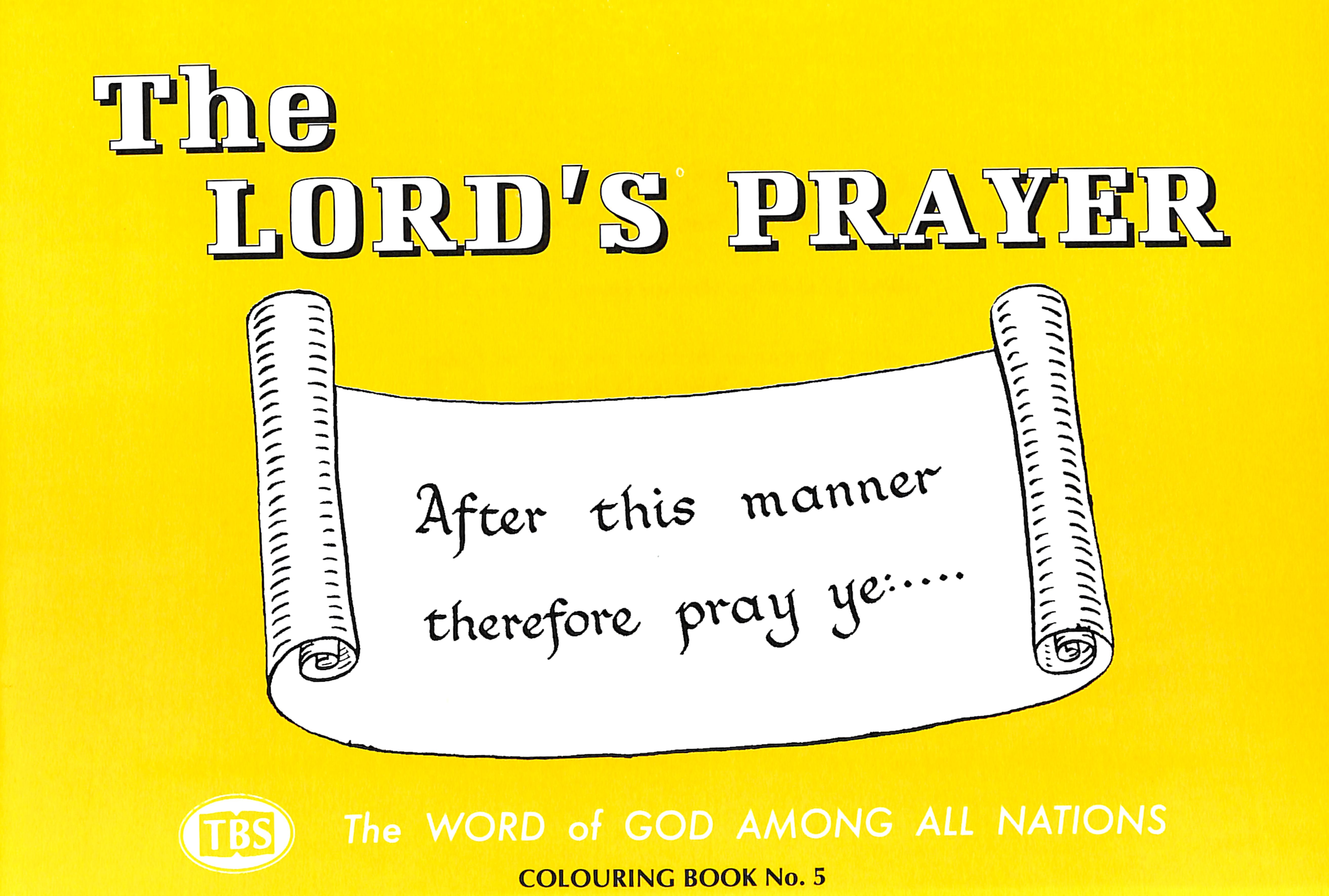 Lord's Prayer Colouring Book (#05 in Outline Texts For Colouring Series)