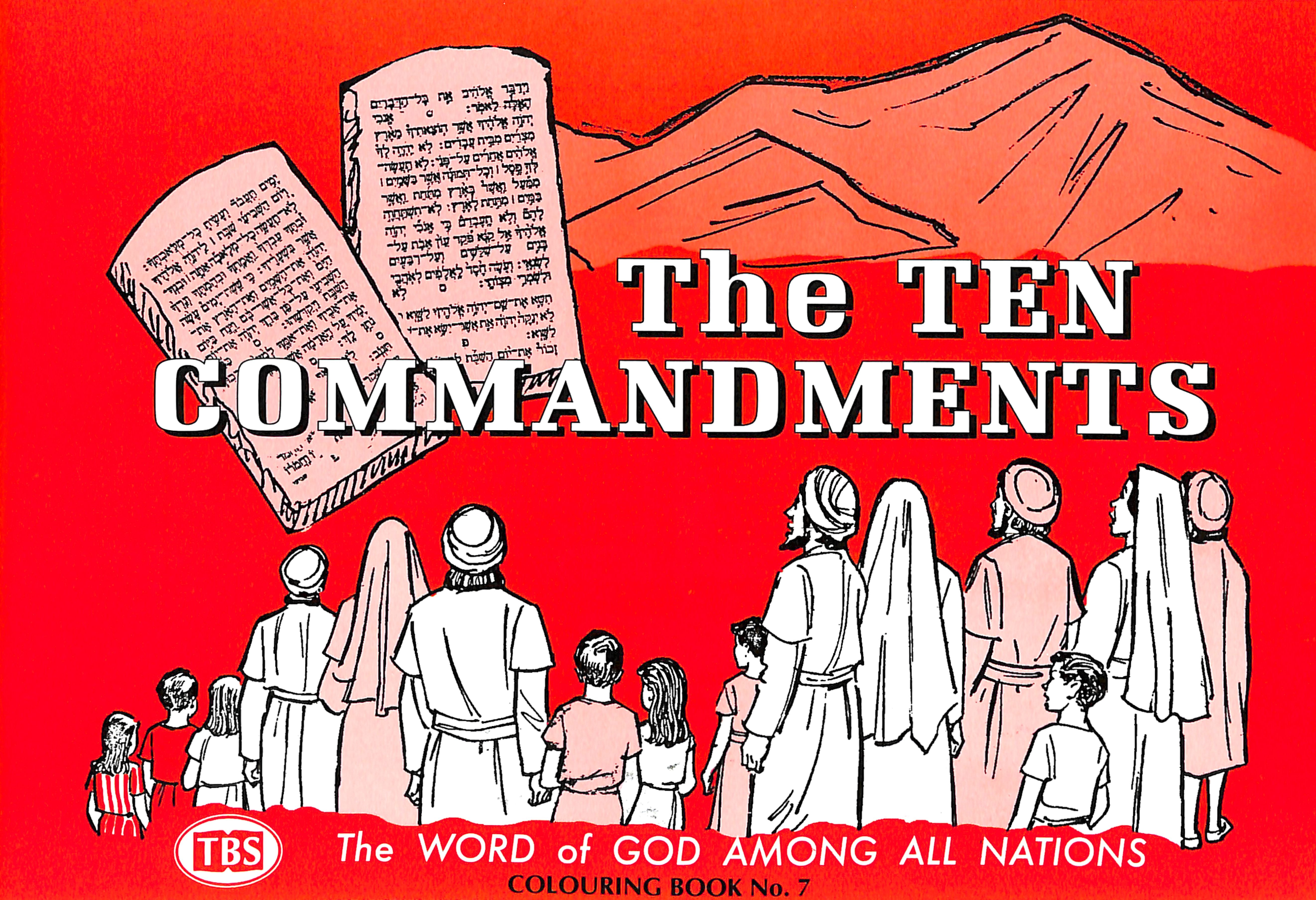 Ten Commandments Colouring Book (#07 in Outline Texts For Colouring Series)