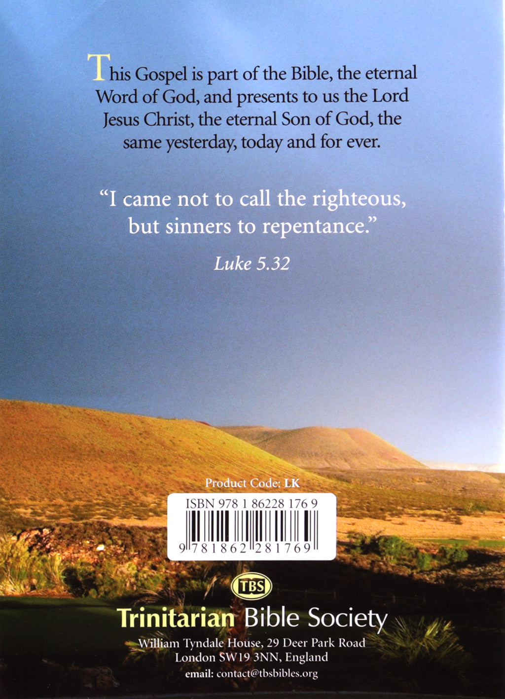 KJV Gospel According to Luke (Black Letter Edition)