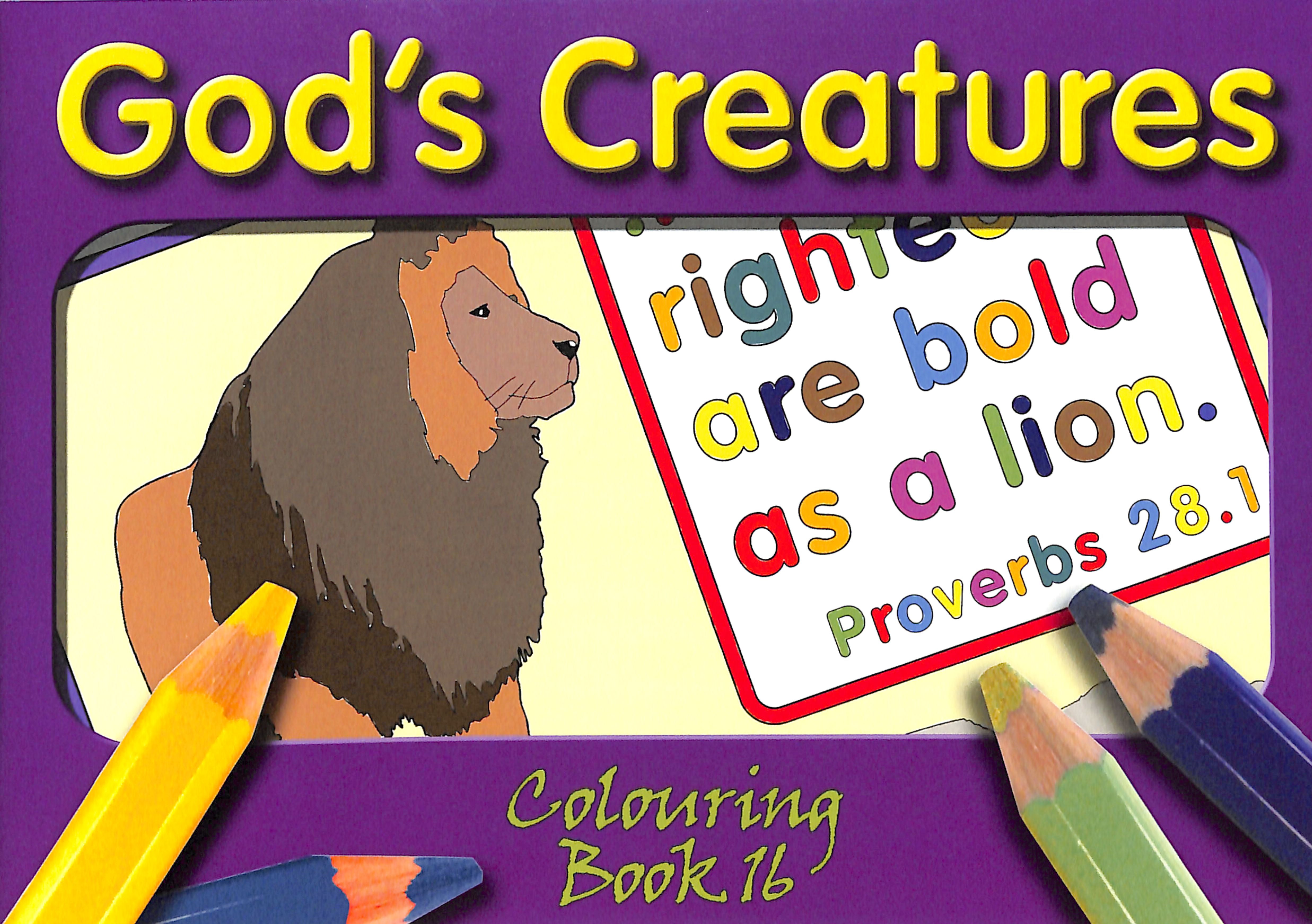 God's Creatures (#16 in Outline Texts For Colouring Series)