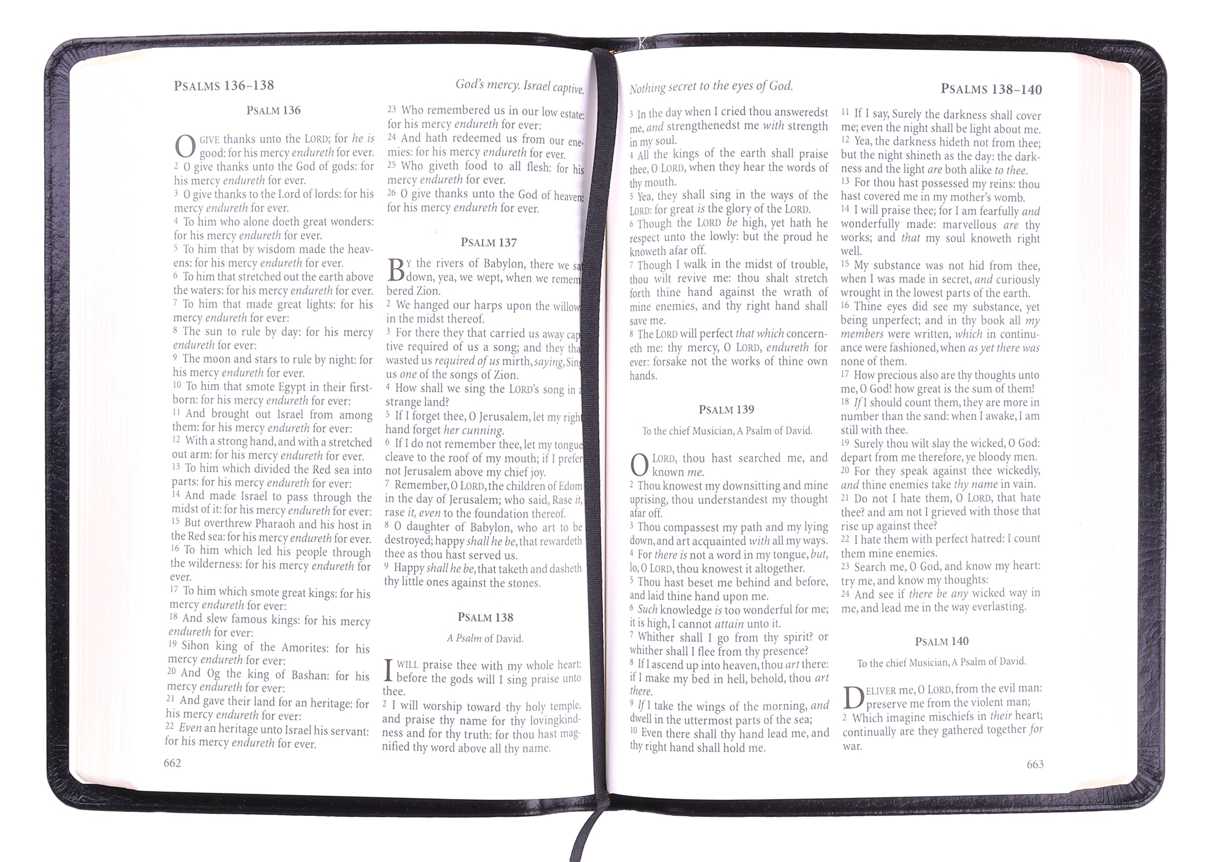 KJV Windsor Holy Bible Black Compact (Black Letter Edition)