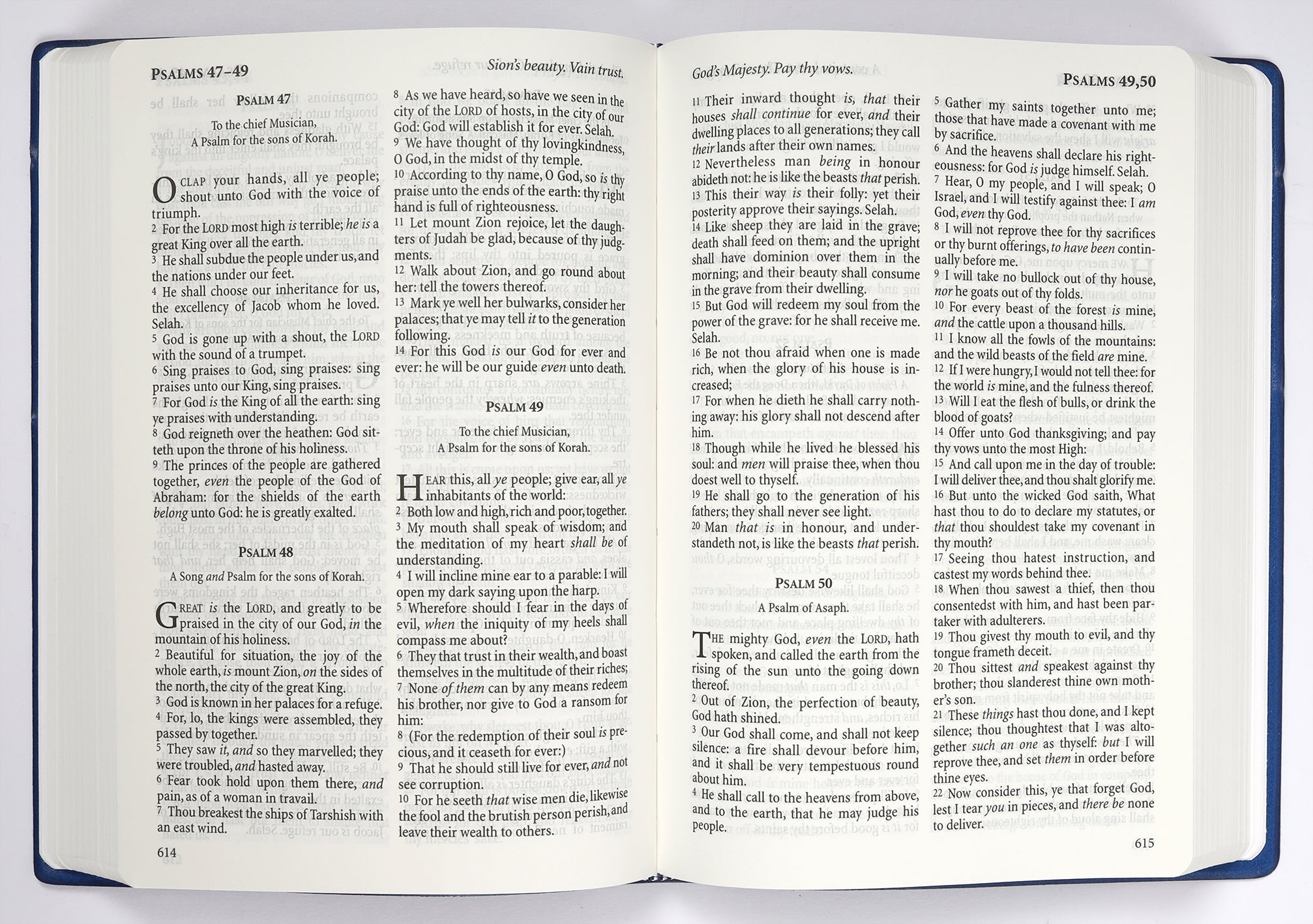 KJV Windsor Holy Bible Blue Compact (Black Letter Edition)