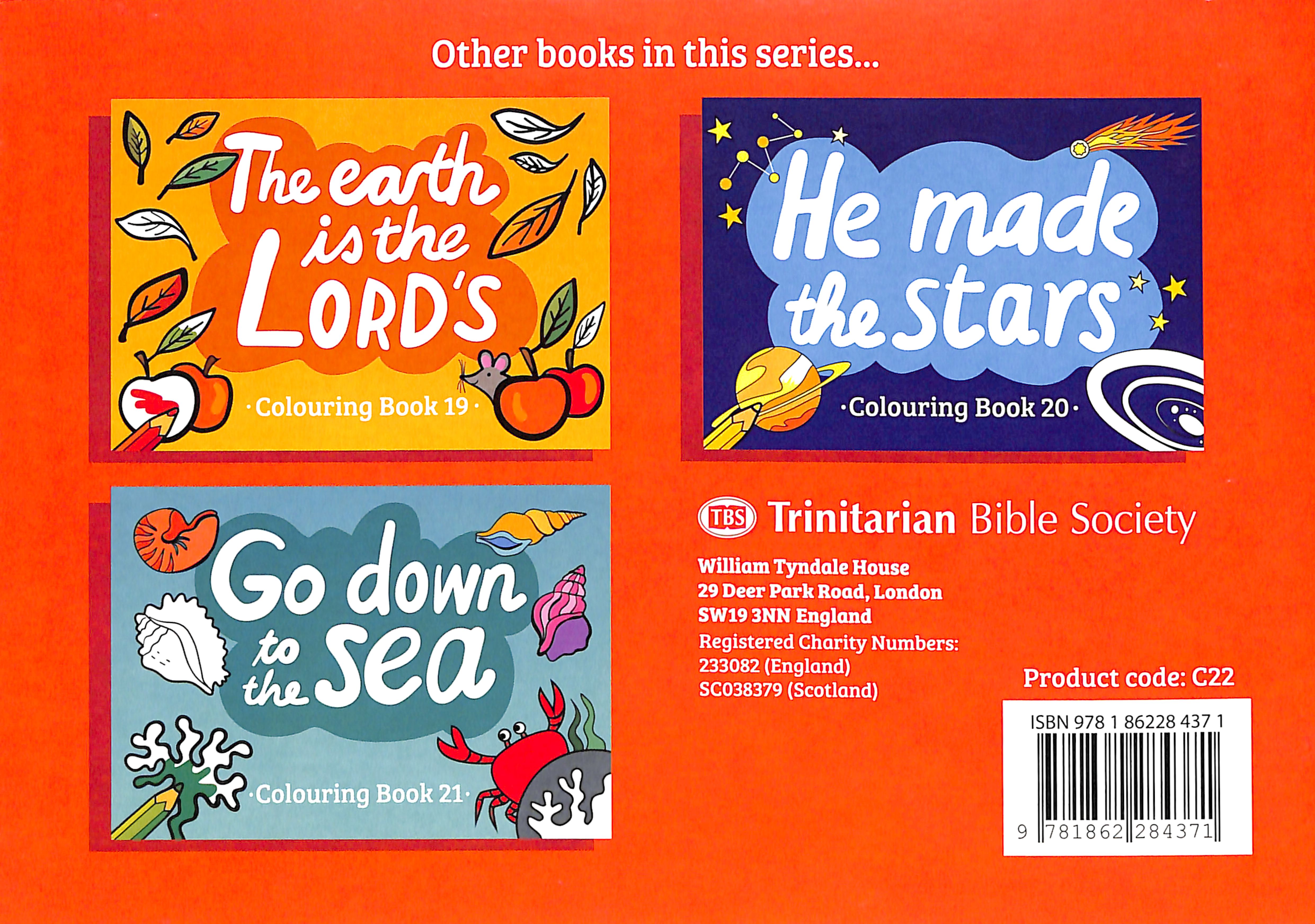 The Lord is My God (#22 in Outline Texts For Colouring Series)
