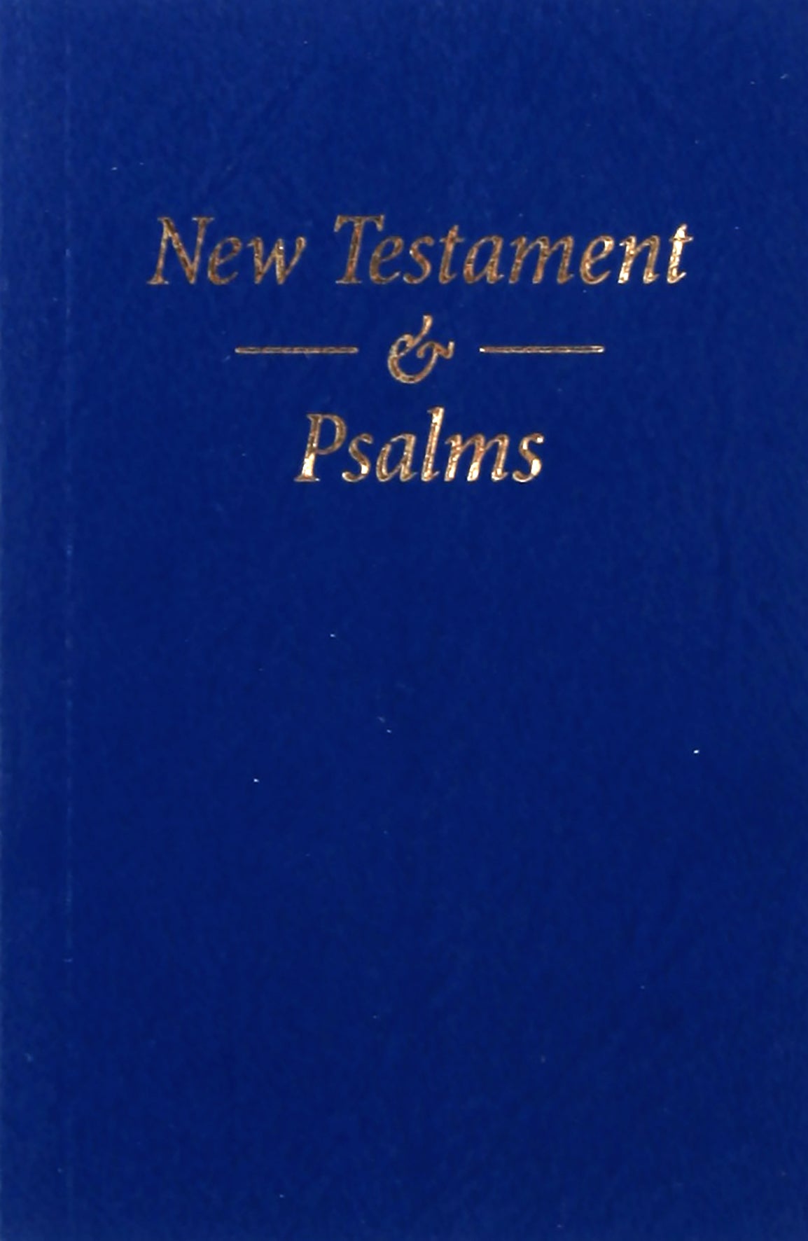 KJV Pocket New Testament and Psalms Blue Vinyl (Black Letter Edition)
