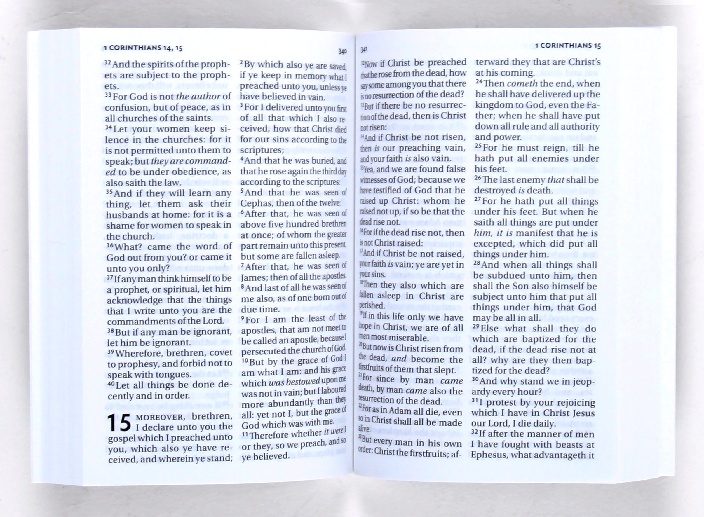 KJV Pocket New Testament and Psalms Blue Vinyl (Black Letter Edition)