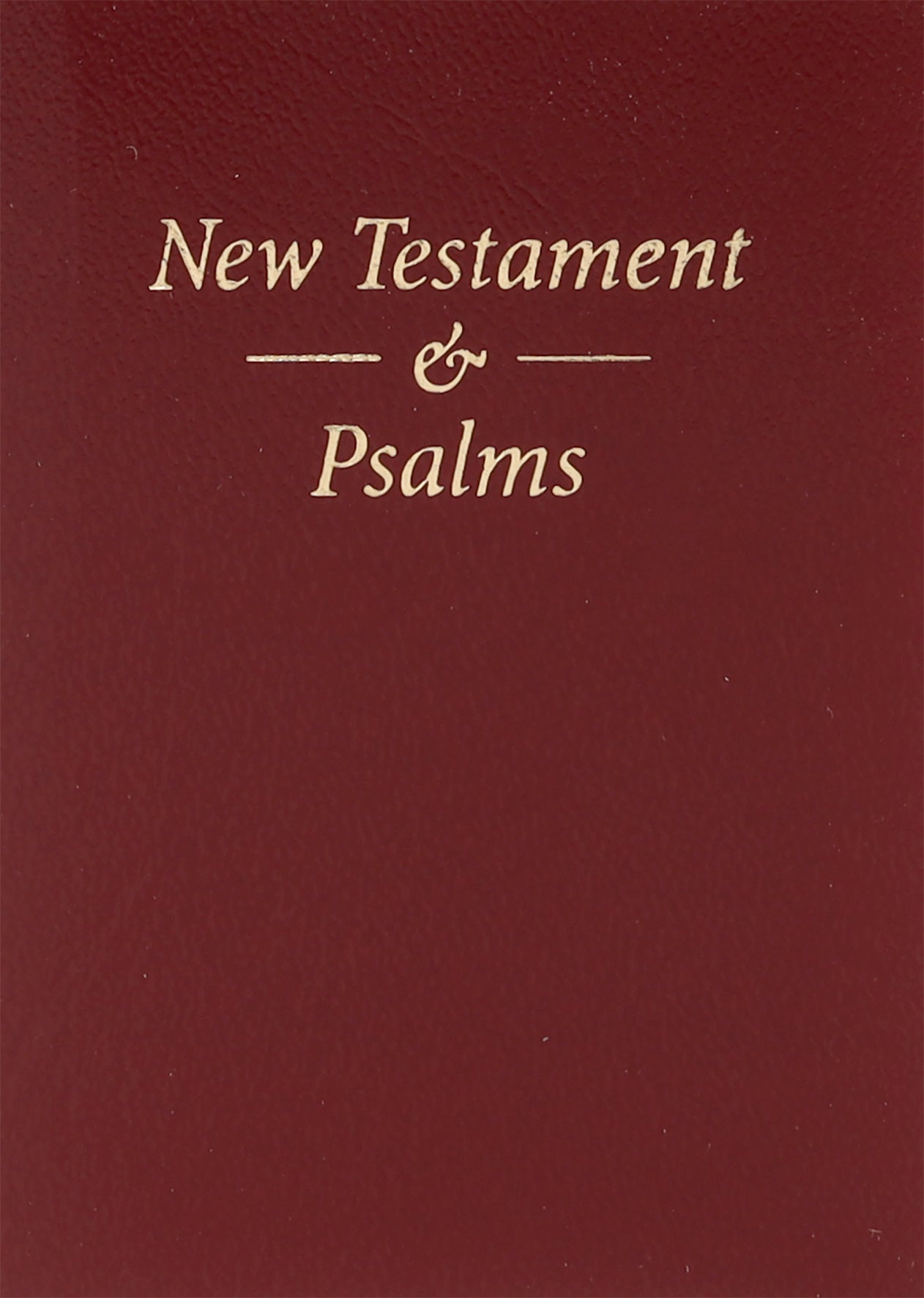 KJV Pocket New Testament and Psalms Red Vinyl (Black Letter Edition)
