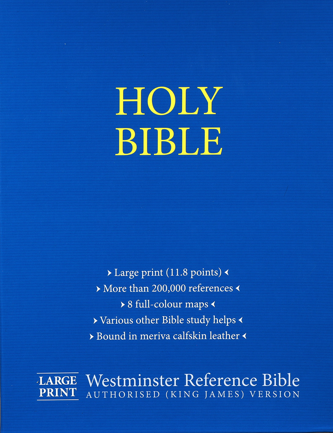 KJV Westminster Reference Bible Large Print (Black Letter Edition)