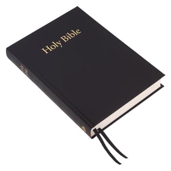 KJV Large Print Windsor Text Bible Black (Black Letter Edition)