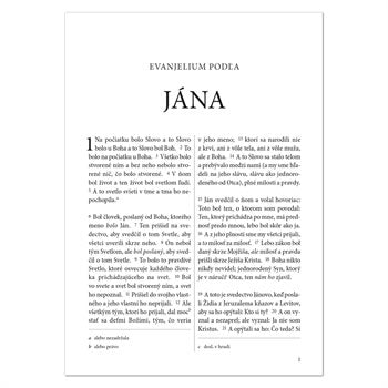 Slovak Gospel of John and Romans (Evanjelium Podla Jana A List Rimanom)