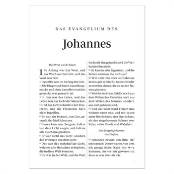 German Gospel of John (Das Evangelium Des Johannes)
