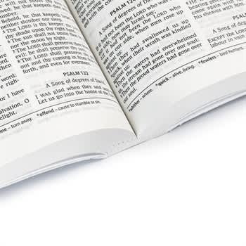KJV Hampton Text Bible Blue