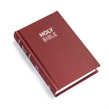 KJV Hampton Text Bible Burgundy 