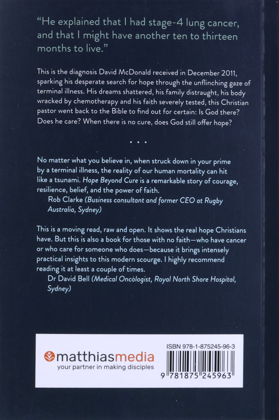 Hope Beyond Cure (3rd Edition)