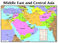 Wall Chart: Middle East and Central Asia (Laminated)