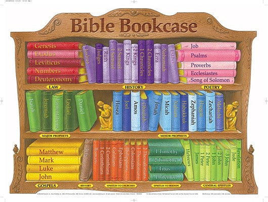 Wall Chart: Bible Bookcase (Laminated)