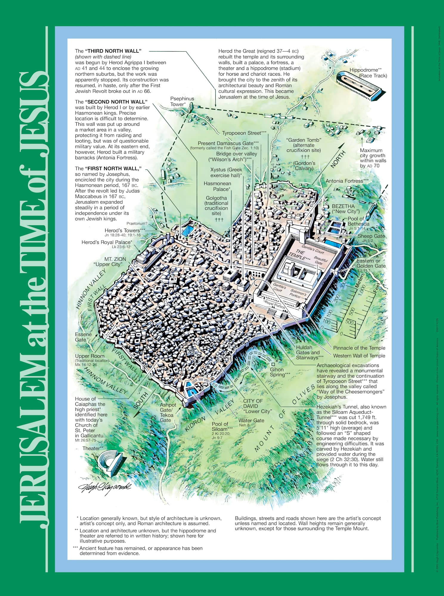Wall Chart: Jerusalem At the Time of Jesus (Laminated)
