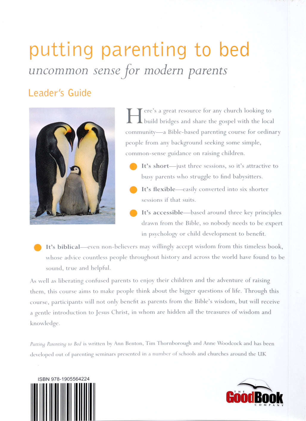 Putting Parenting to Bed (Leader's Guide) (Good Book Guides Series)
