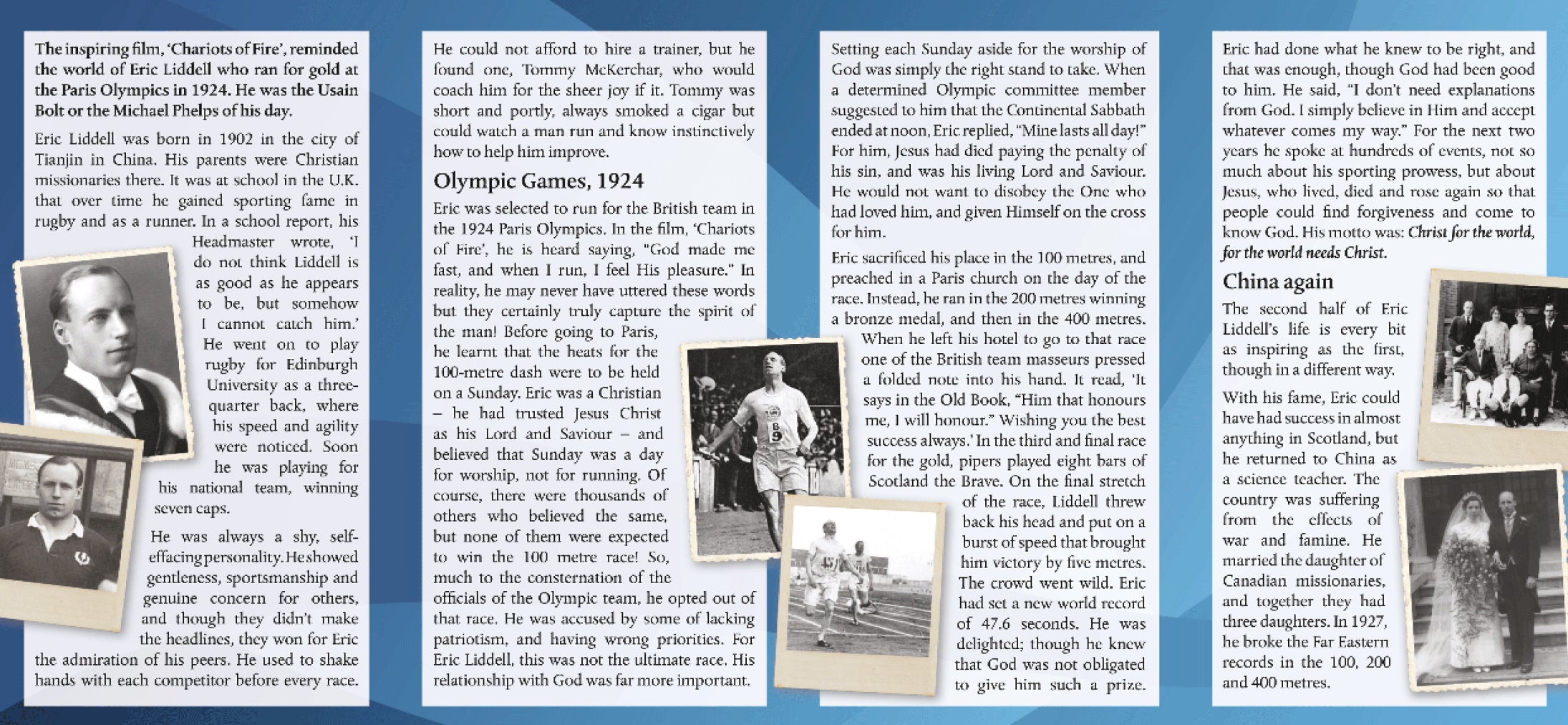 Eric Liddell: The Olympic Flying Scotsman (50 Pack)