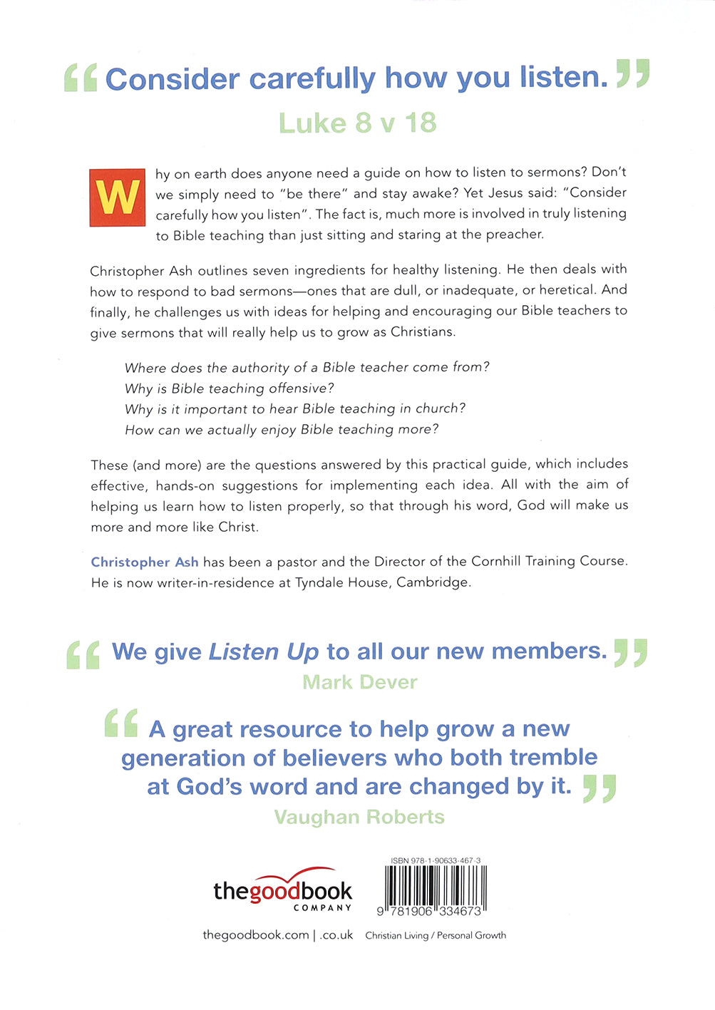Listen Up!: A Practical Guide to Listening to Sermons