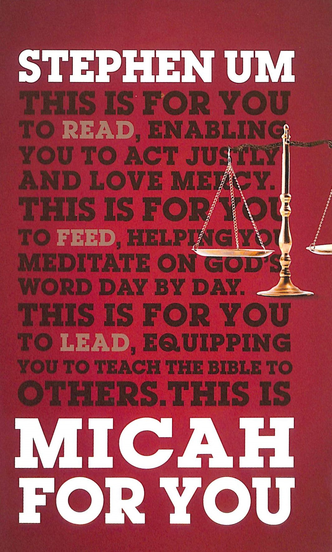 Micah For You: Acting Justly, Loving Mercy (God's Word For You Series)