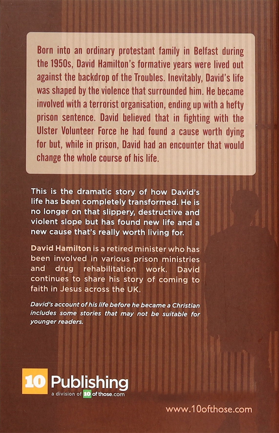 A Cause Worth Living For: The Story of Former Terrorist David Hamilton