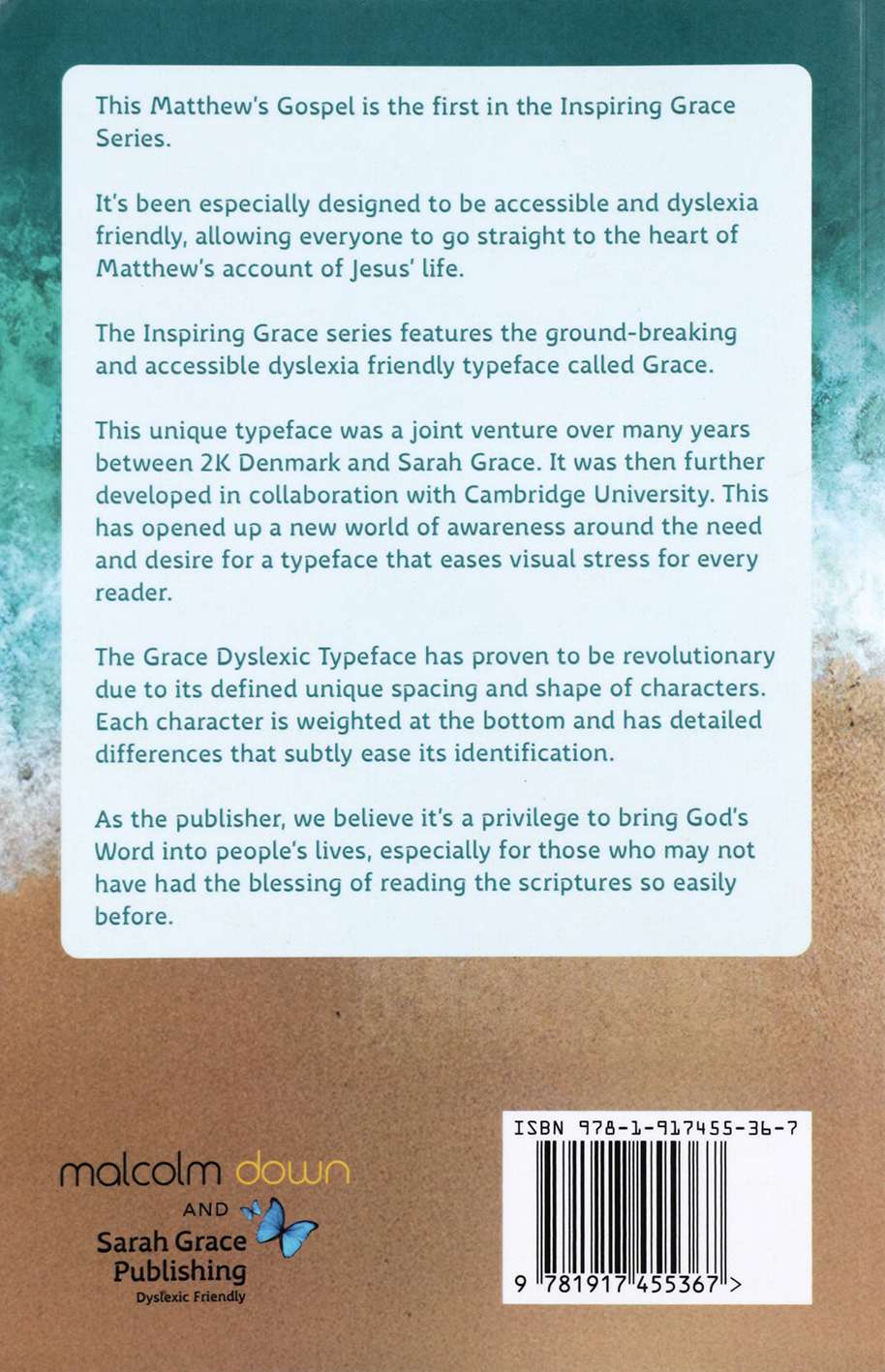 CSB Gospel of Matthew (Dyslexia Friendly Edition, Inspiring Grace Series)