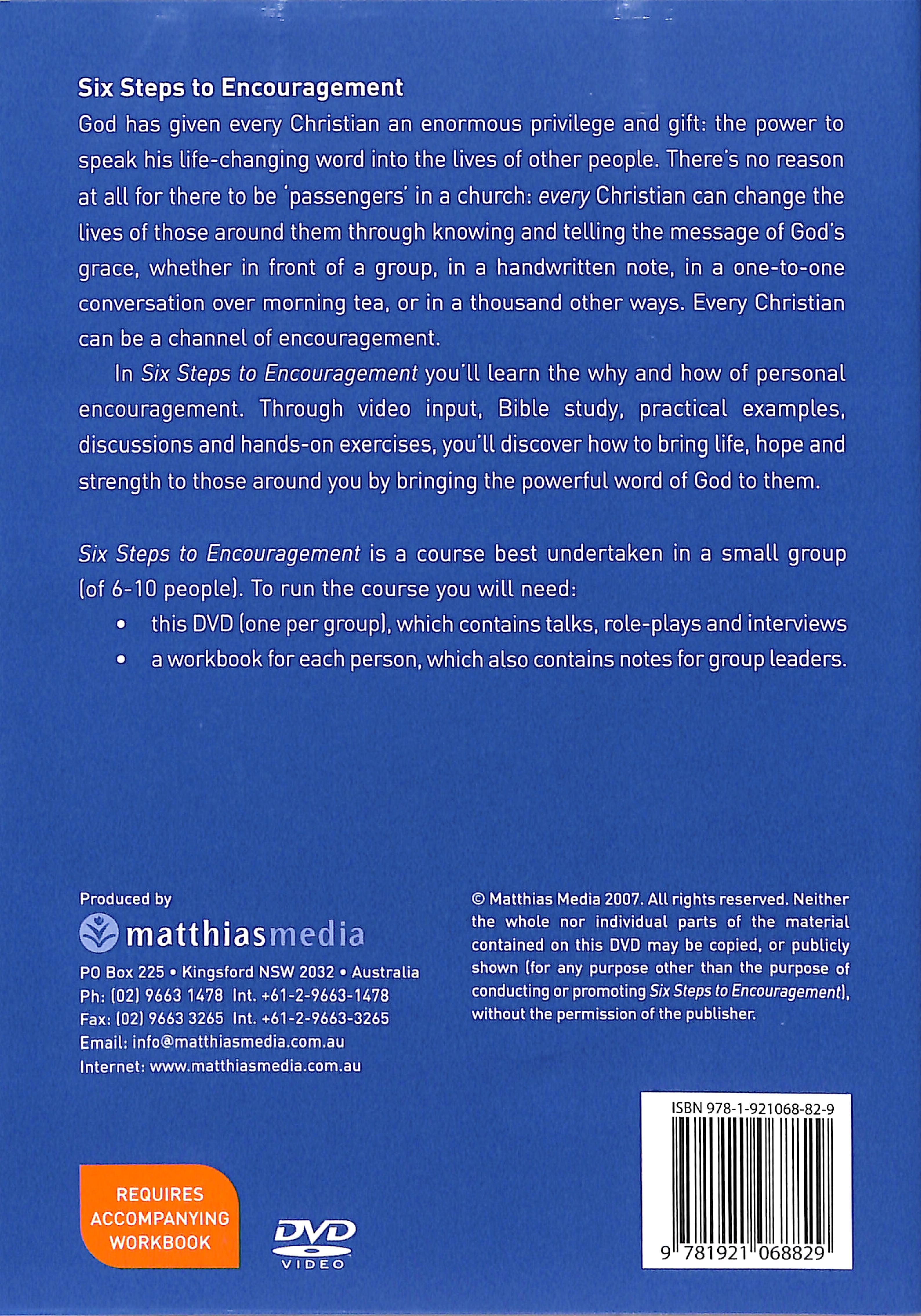 Six Steps to Encouragement (Dvd)