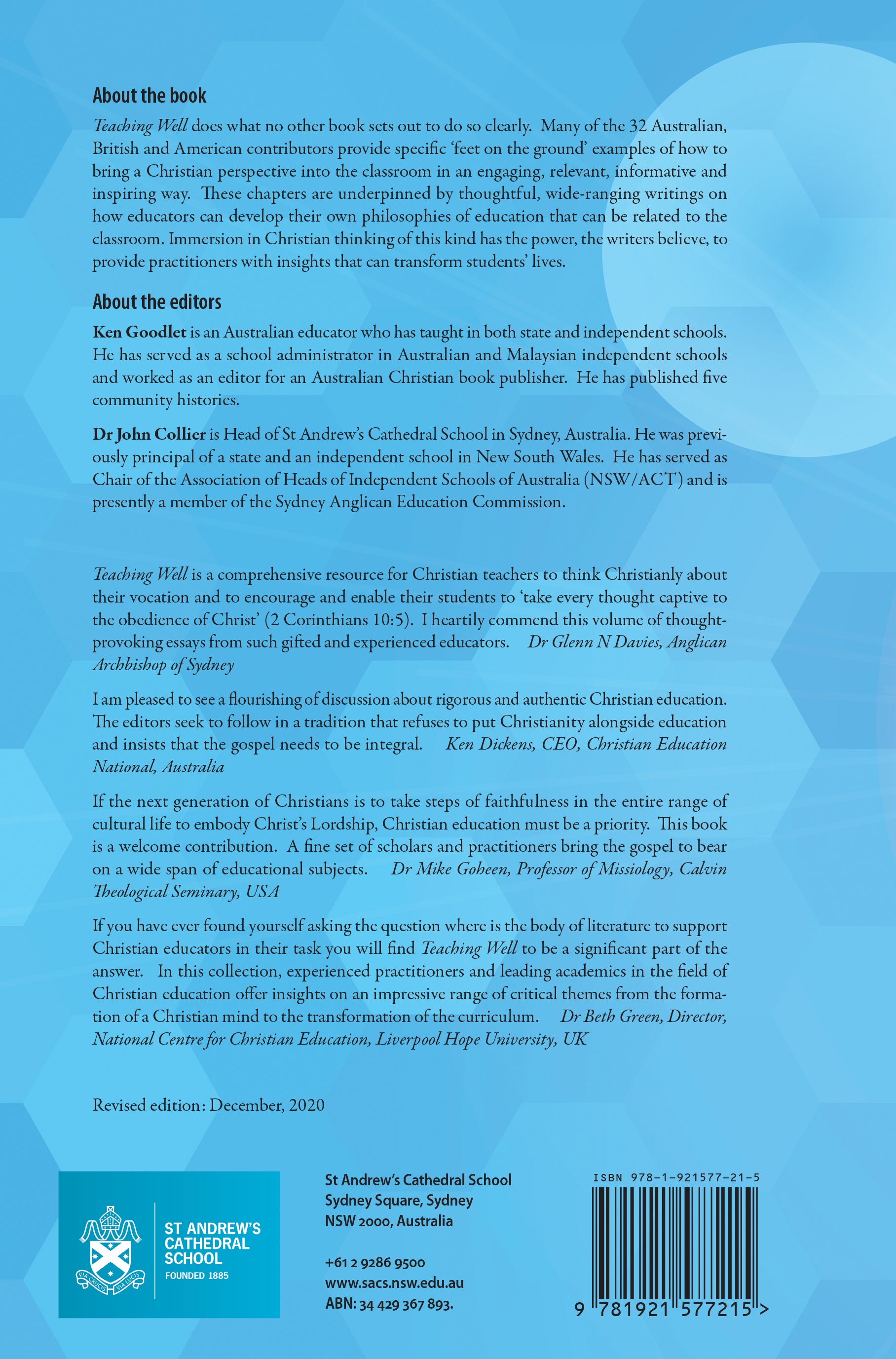 Teaching Well: Insights For Educators in Christian Schools (Edition 2020)