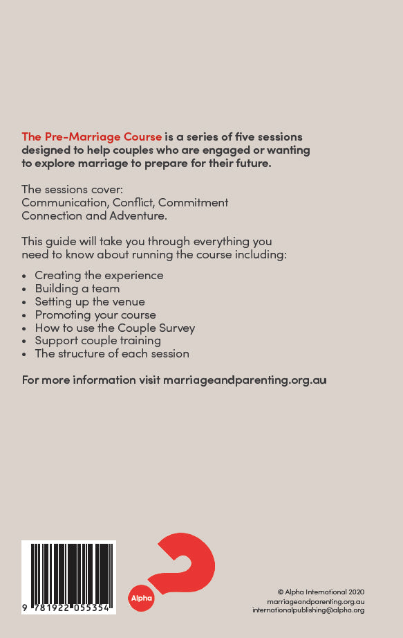Pre-Marriage Course Revised 2020 (Leader's Guide)