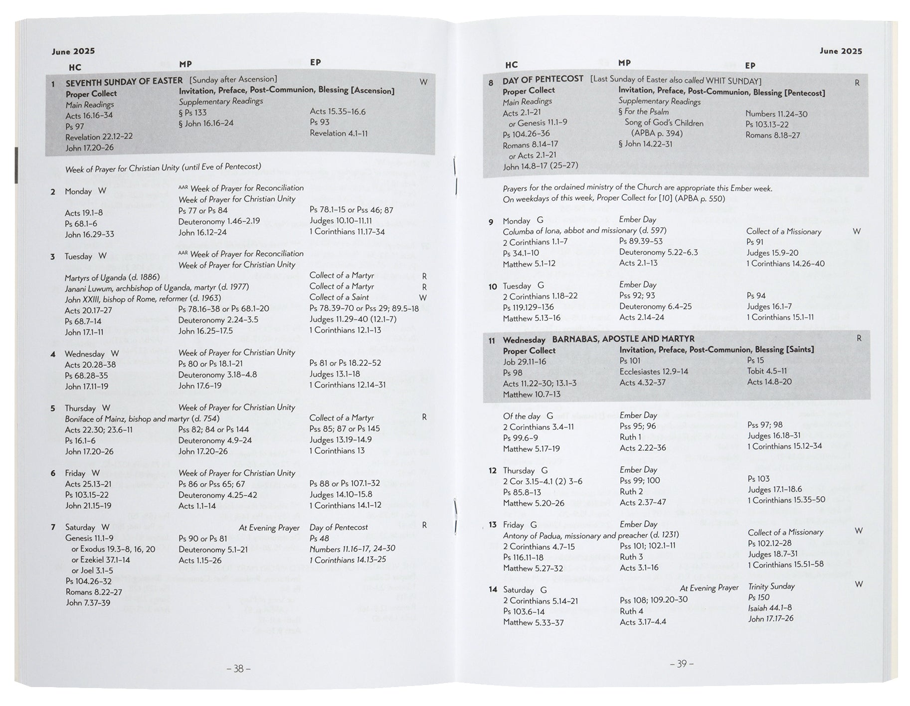 An Australian Lectionary 2025 Year C (Luke): A Prayer Book for Australia