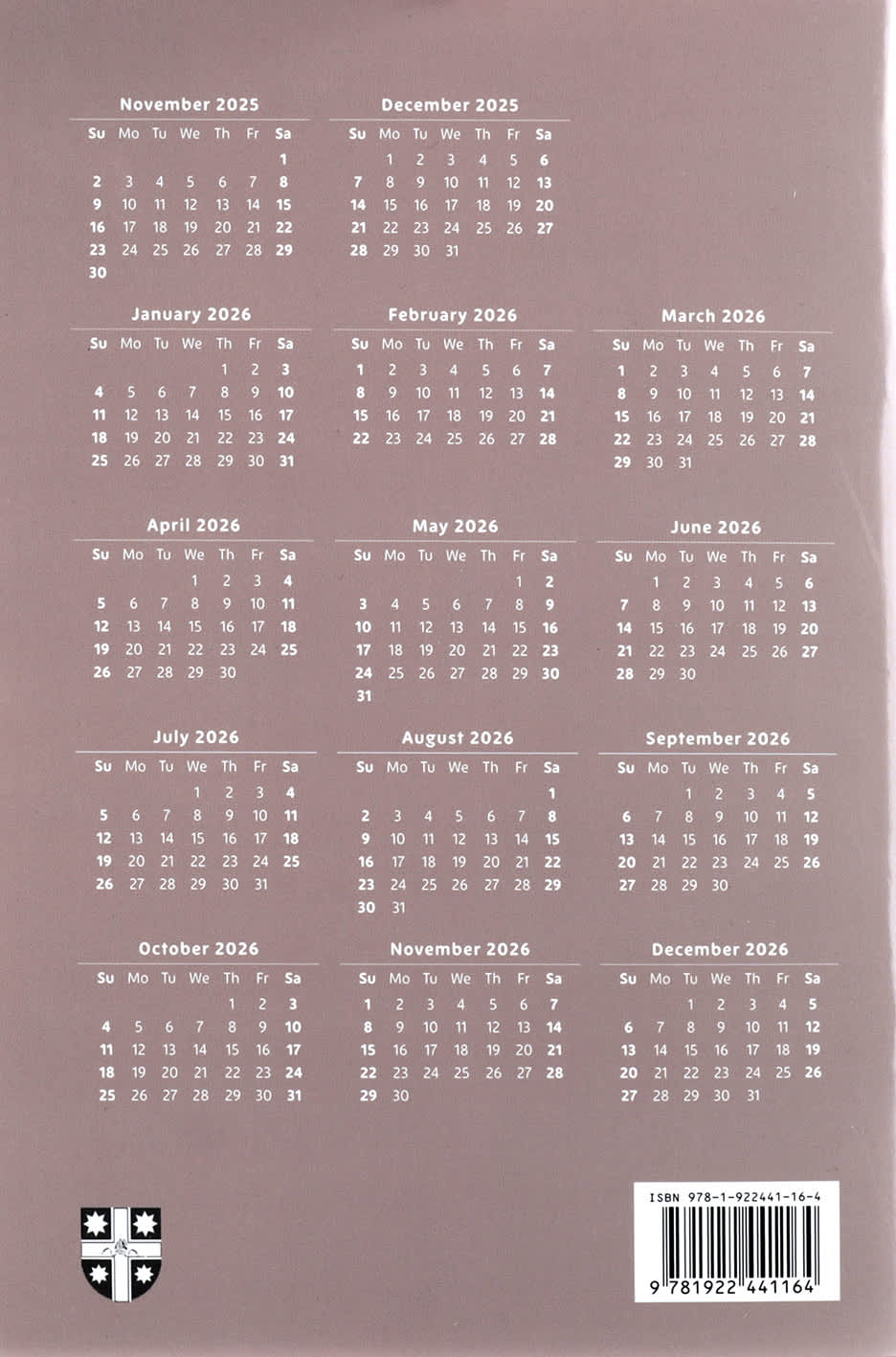 2026 Australian Lectionary (Year A) : Anglican Prayer Book For Australia