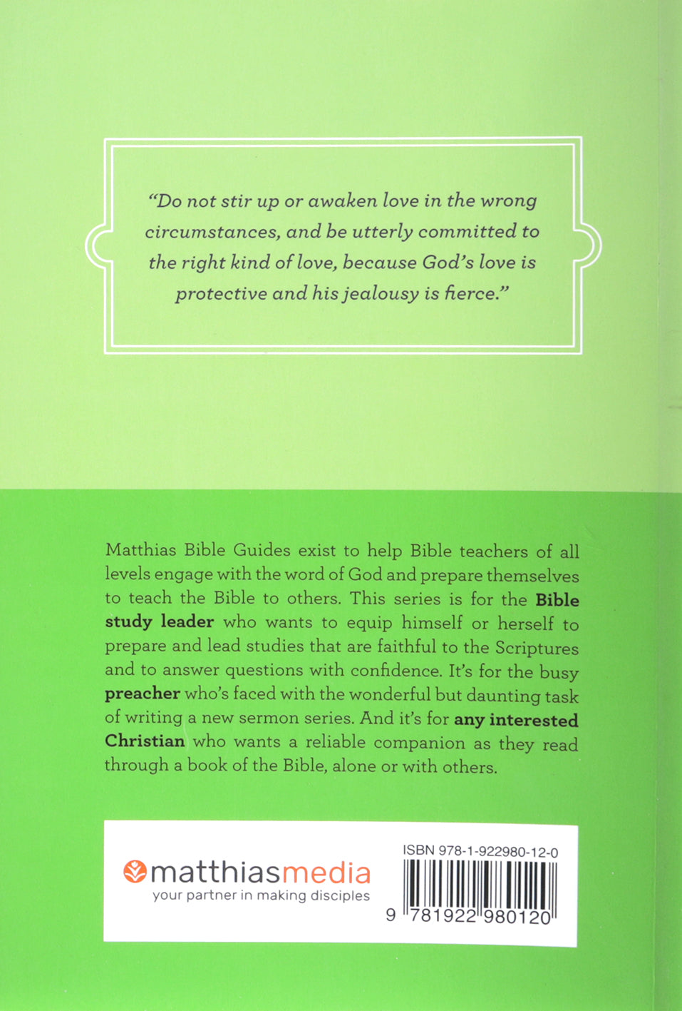 Song of Solomon (Matthias Bible Guide Series)