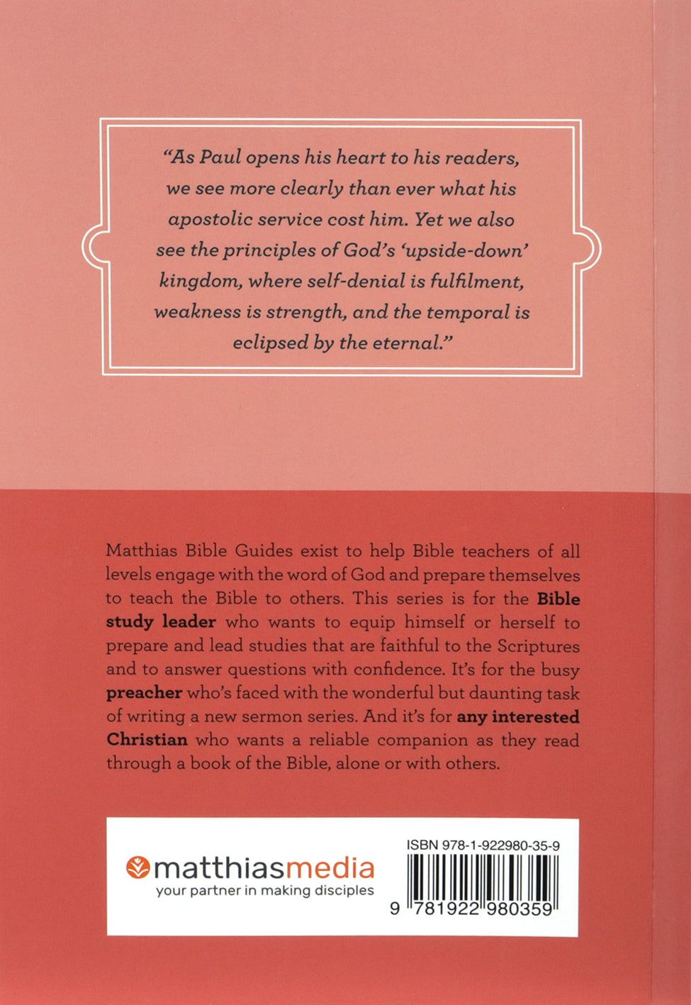 2 Corinthians (Matthias Bible Guides Series)