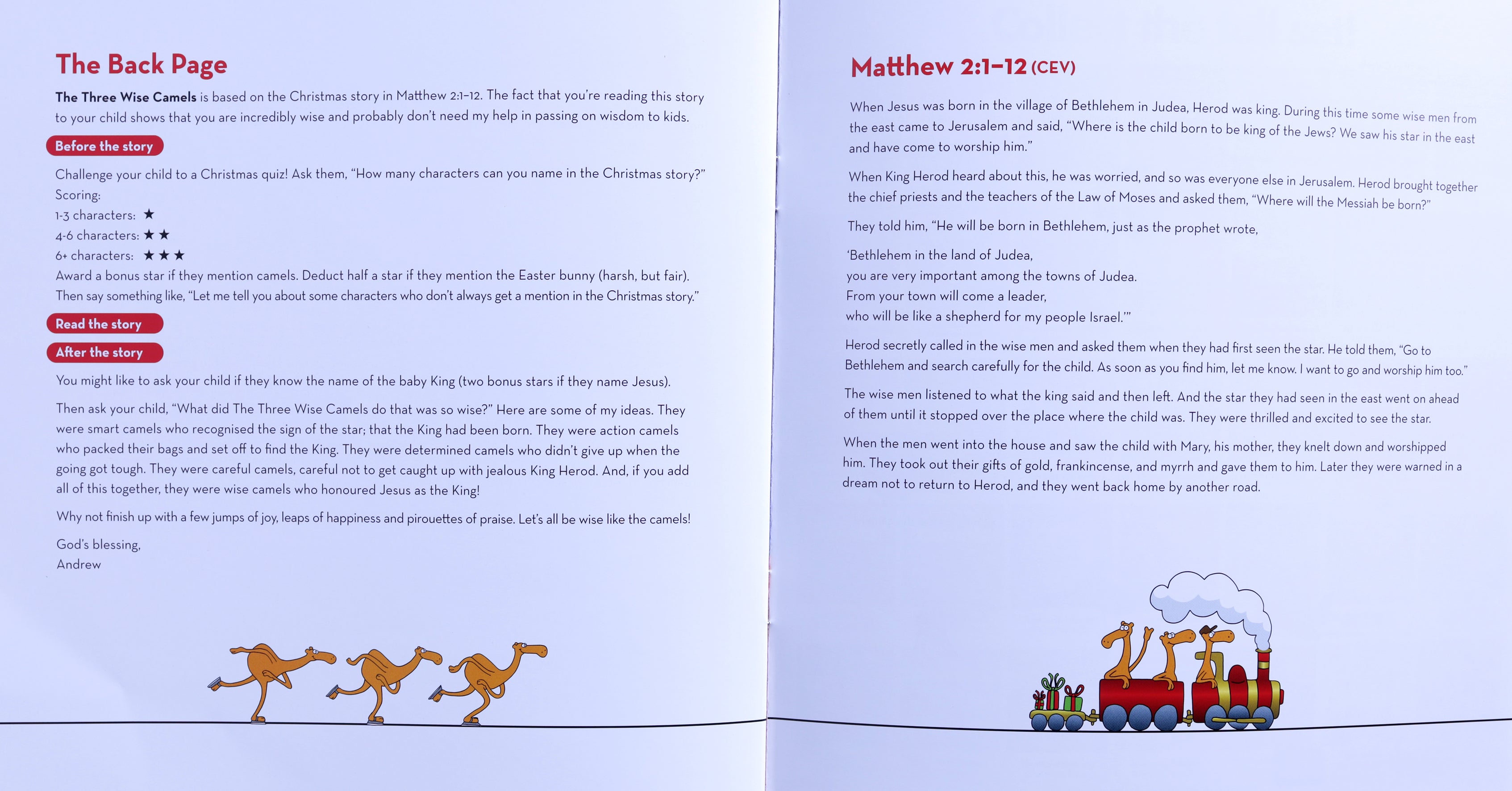 The Christmas Story: Three Wise Camels (Lost Sheep Series)