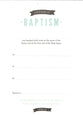Certificate: Baptism 1 Peter 3:18