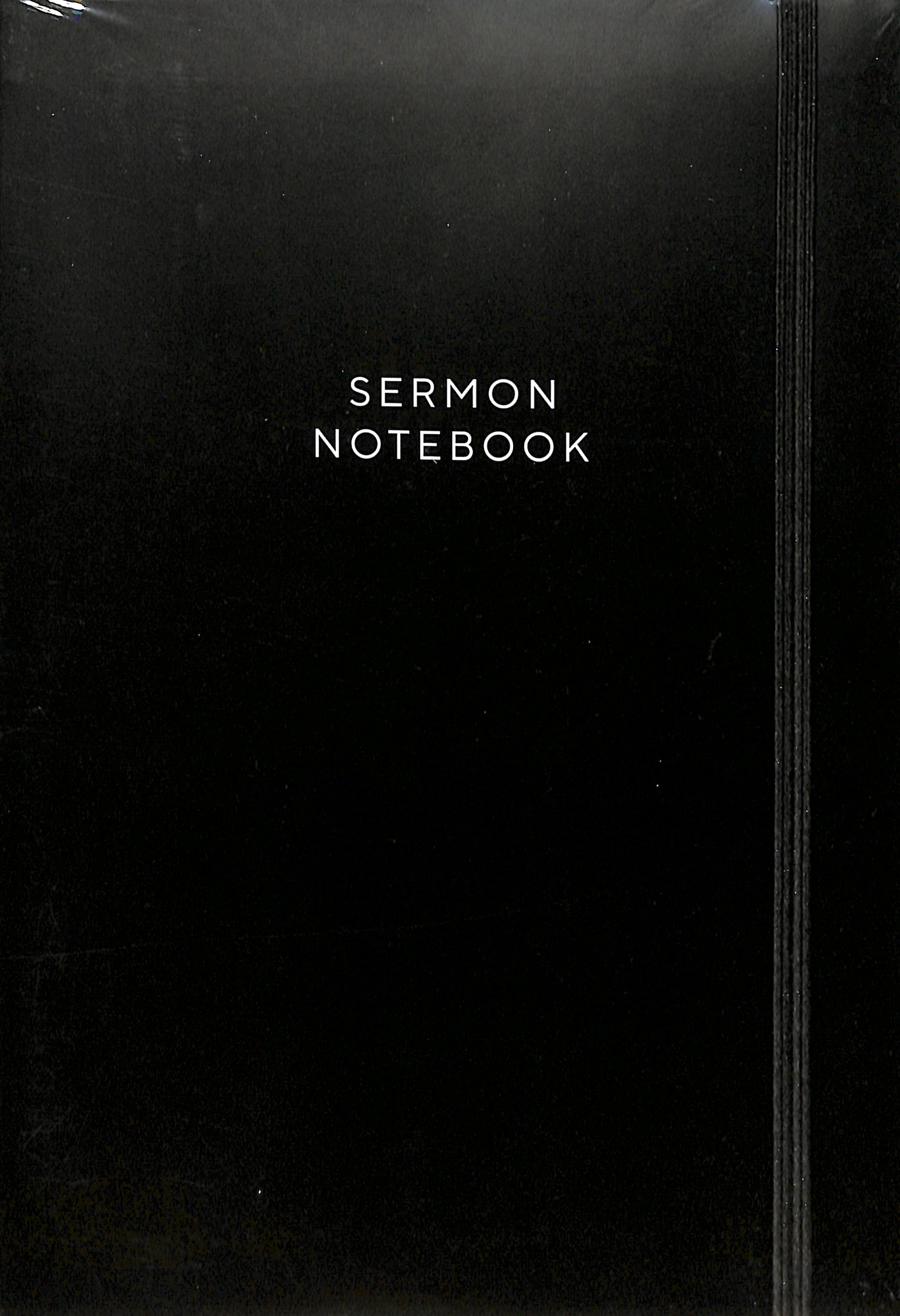 Sermon Notebook (Black With Elastic Closure)