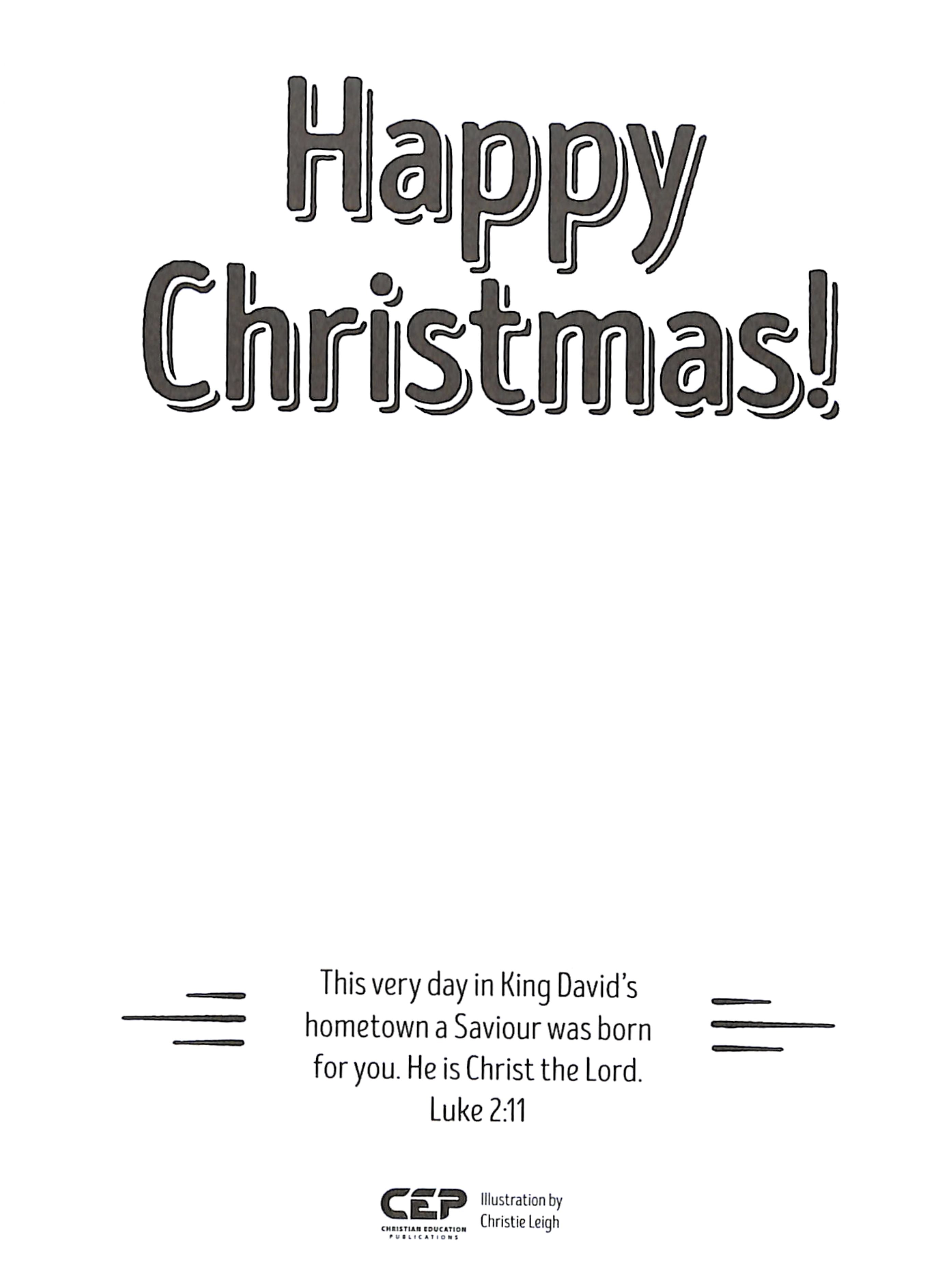 Christmas Gift Cards to Colour in (30 Pack)