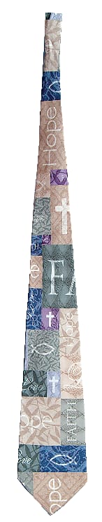 Tie: Faith, Hope, Love 2 Blue