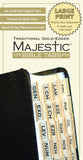 Majestic Bible Tabs Large Print Traditional Gold